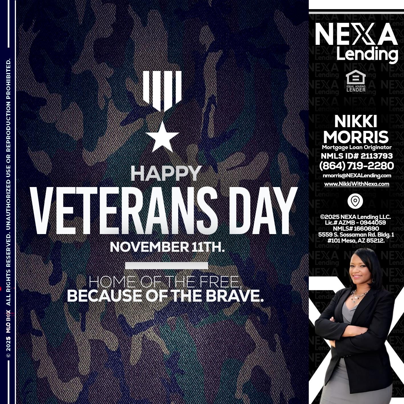 VETERANS DAY - Nikki Morris - Mortgage Loan Originator