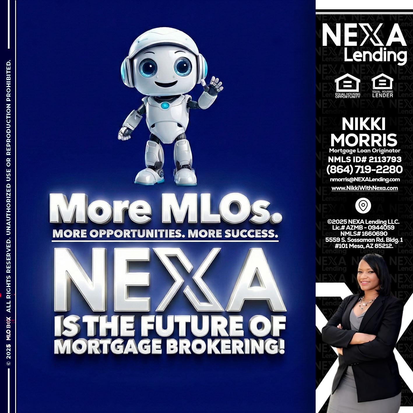 MORE MLOs - Nikki Morris -Mortgage Loan Originator