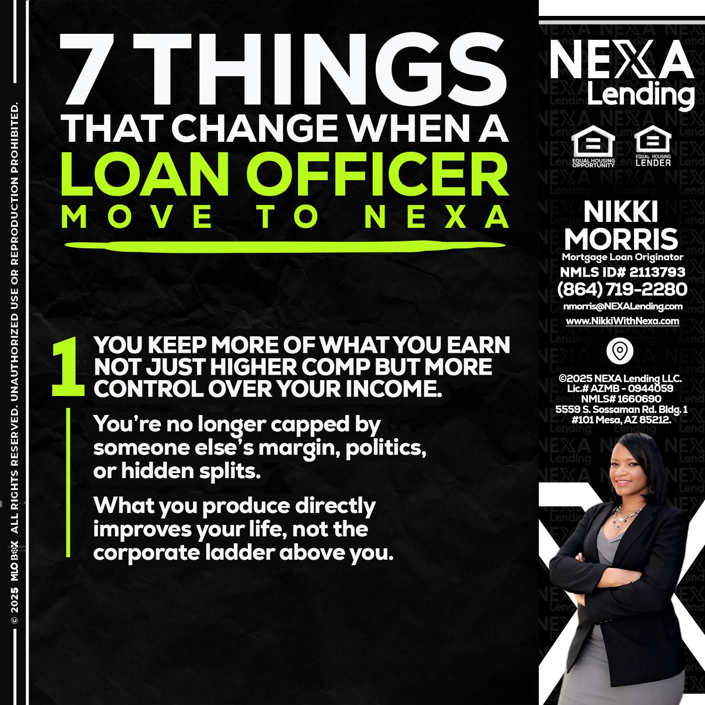 7 THINGS (1) - Nikki Morris -Mortgage Loan Originator