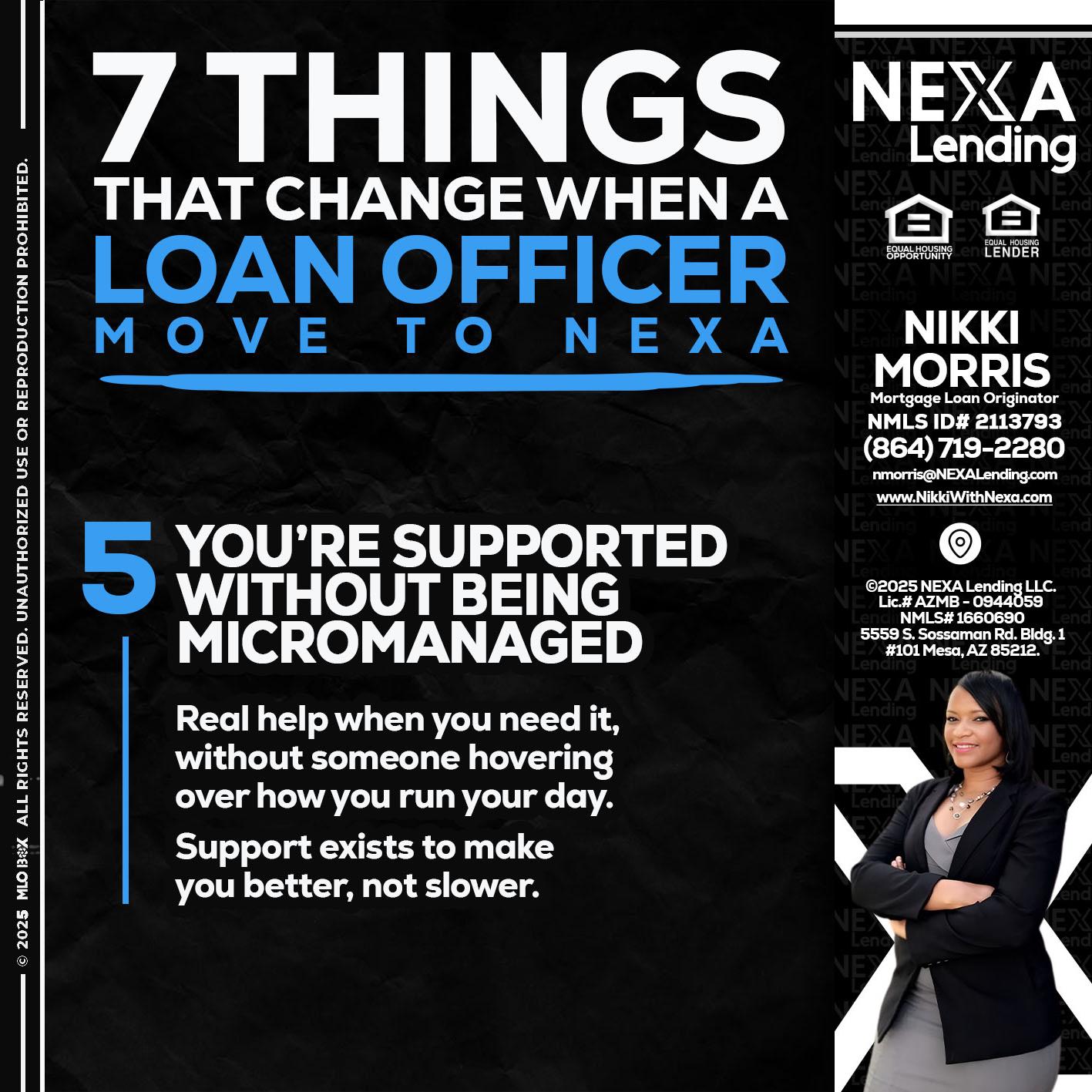 7 THINGS (5) - Nikki Morris -Mortgage Loan Originator