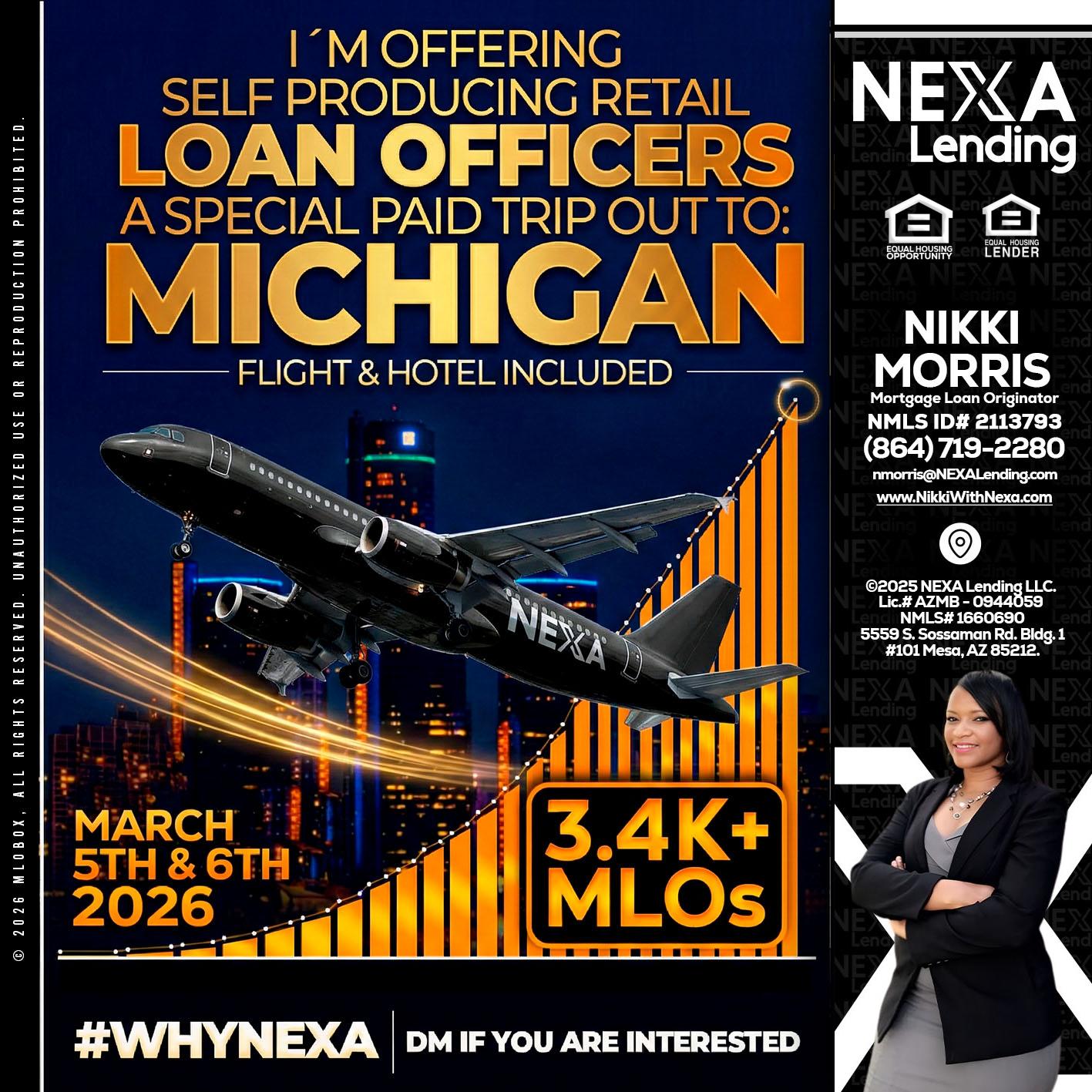 MICHIGAN - Nikki Morris -Mortgage Loan Originator