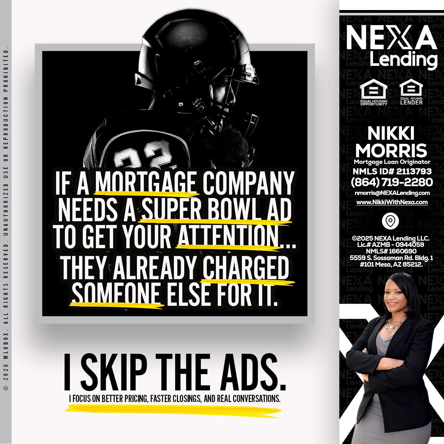 if a mortgage ad - Nikki Morris -Mortgage Loan Originator