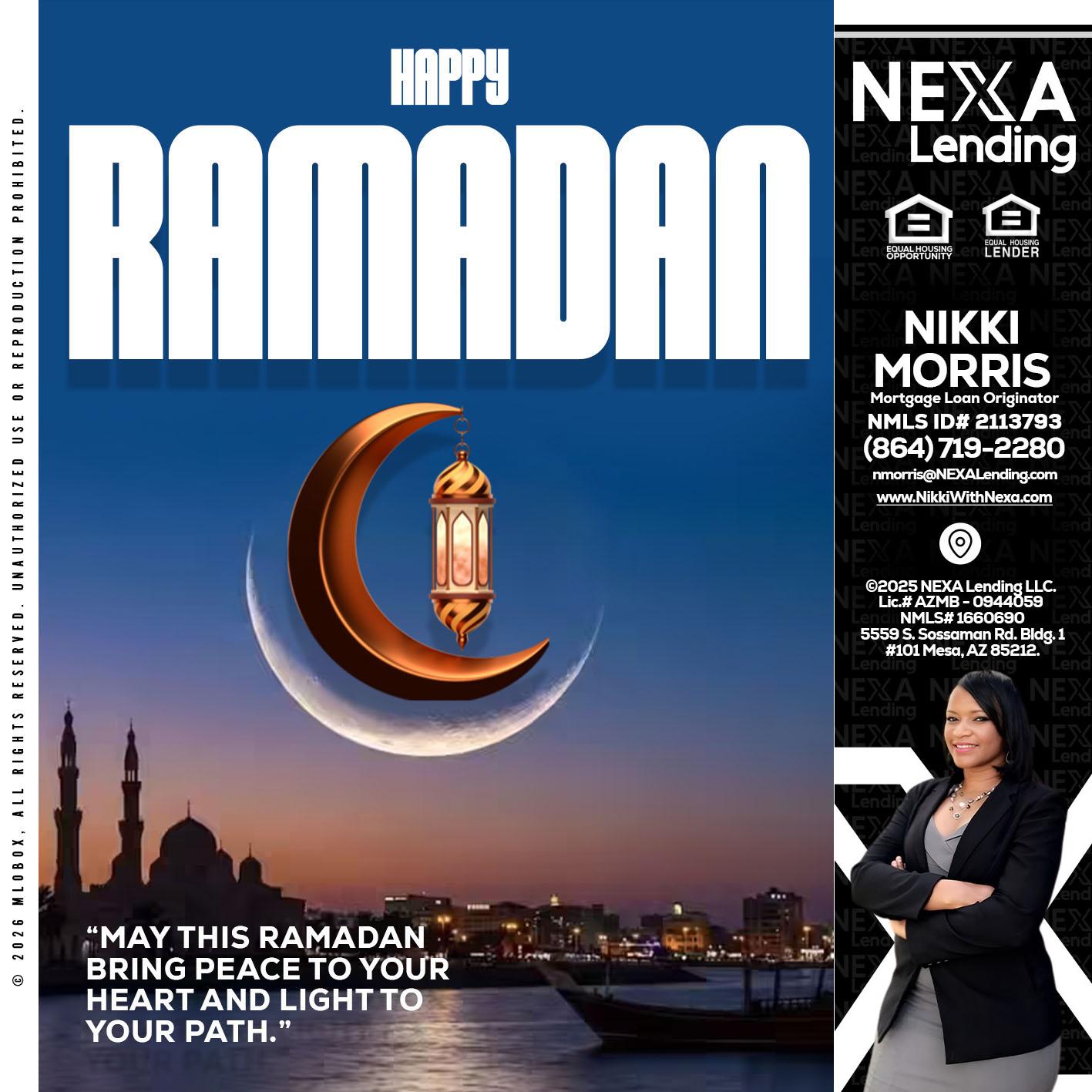 RAMADAN - Nikki Morris -Mortgage Loan Originator