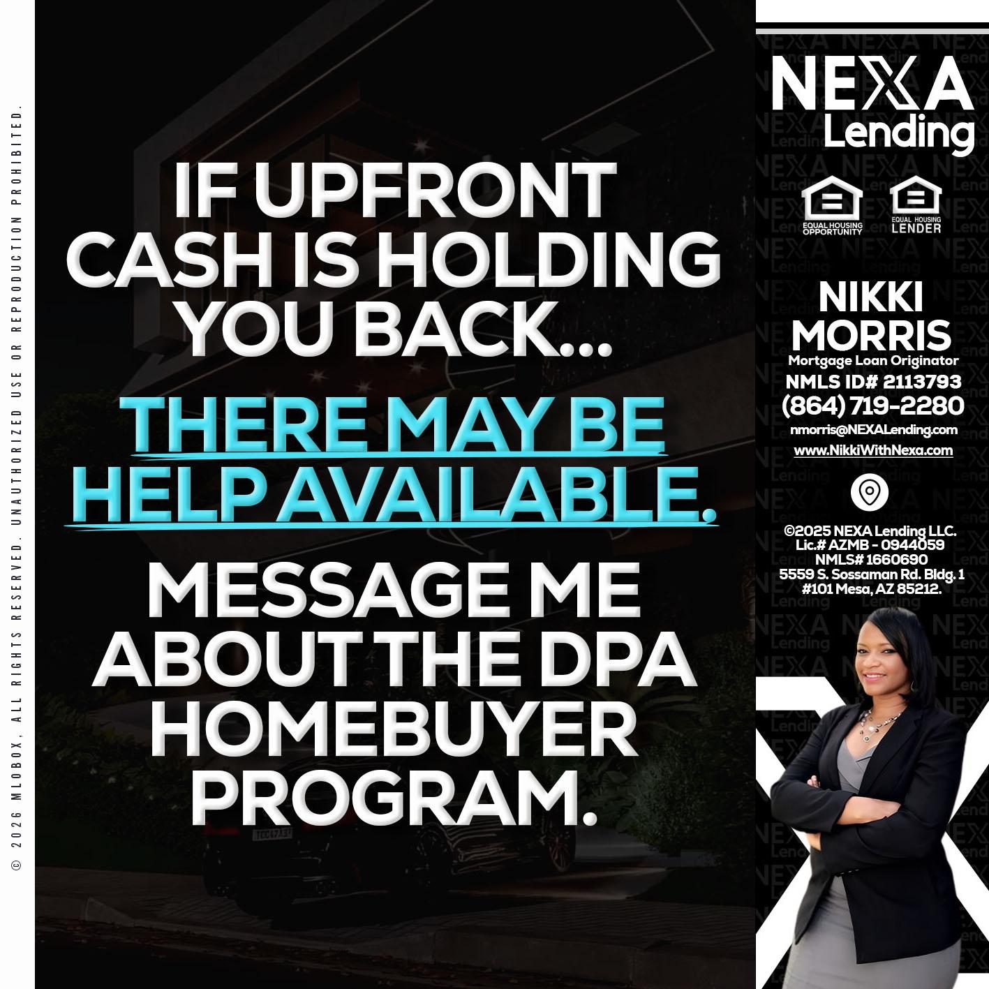 IF UPFRONT - Nikki Morris -Mortgage Loan Originator