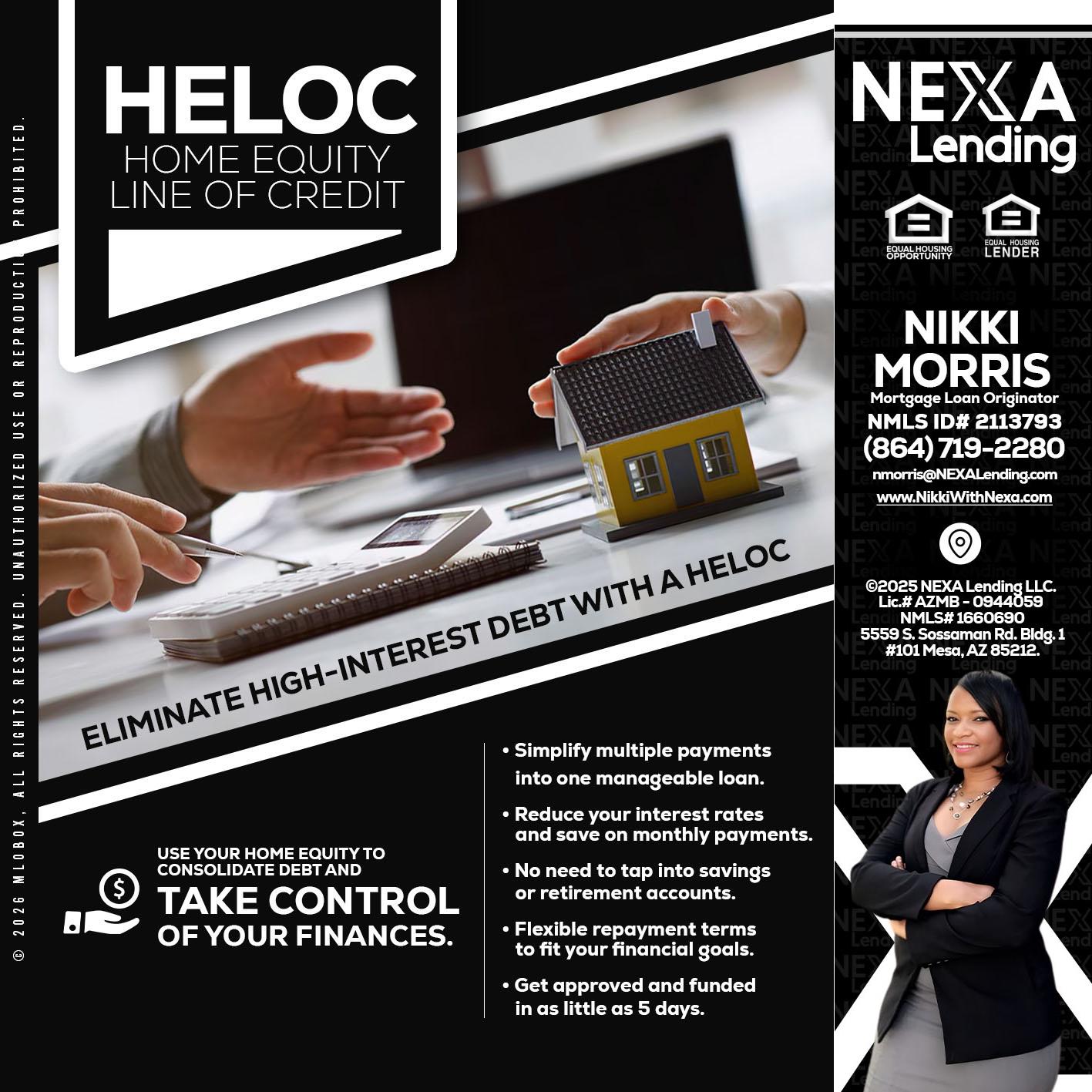 HELOC - Nikki Morris -Mortgage Loan Originator