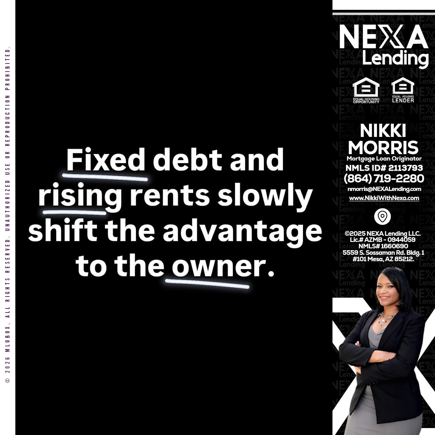 FIXED DEBT - Nikki Morris -Mortgage Loan Originator
