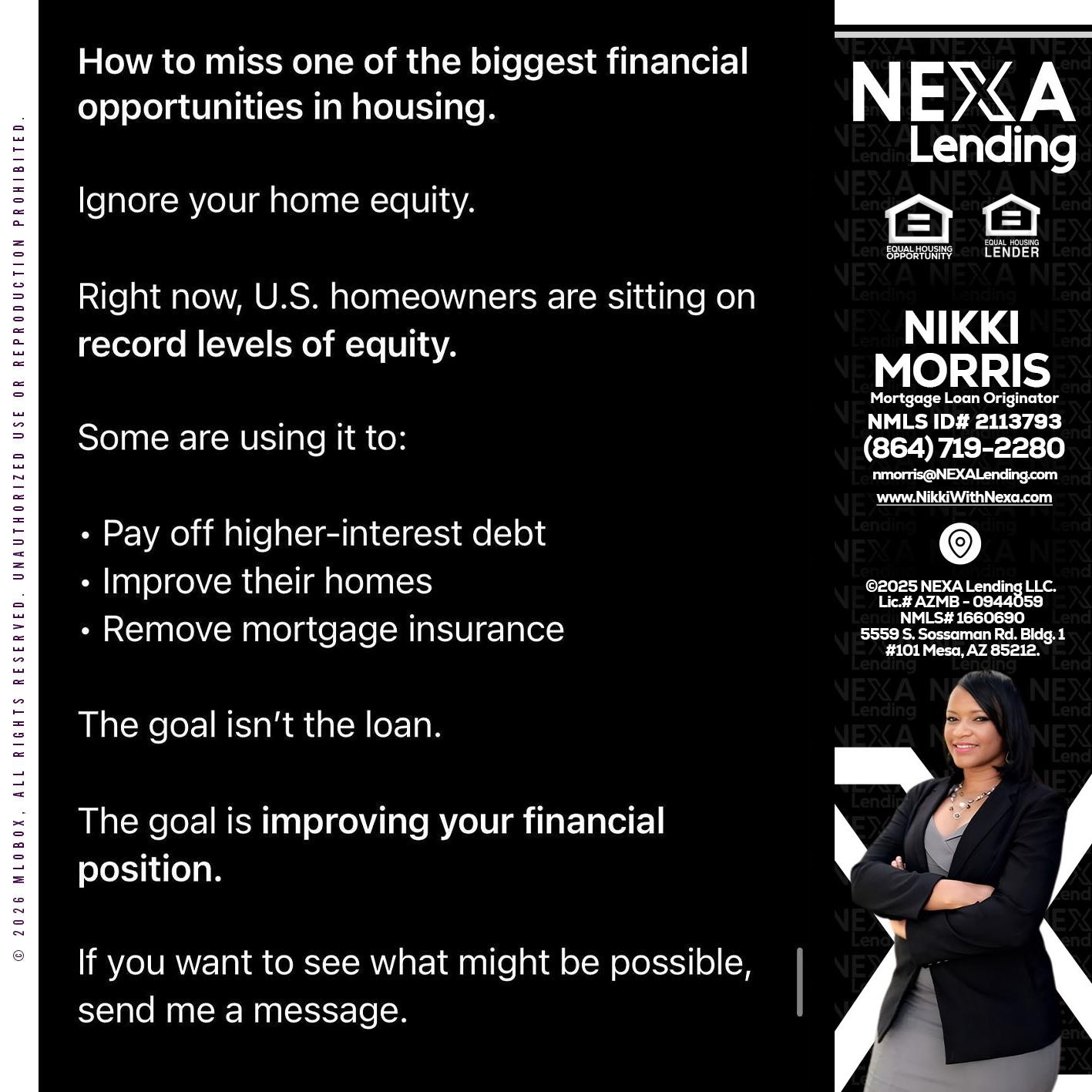 how to miss - Nikki Morris -Mortgage Loan Originator