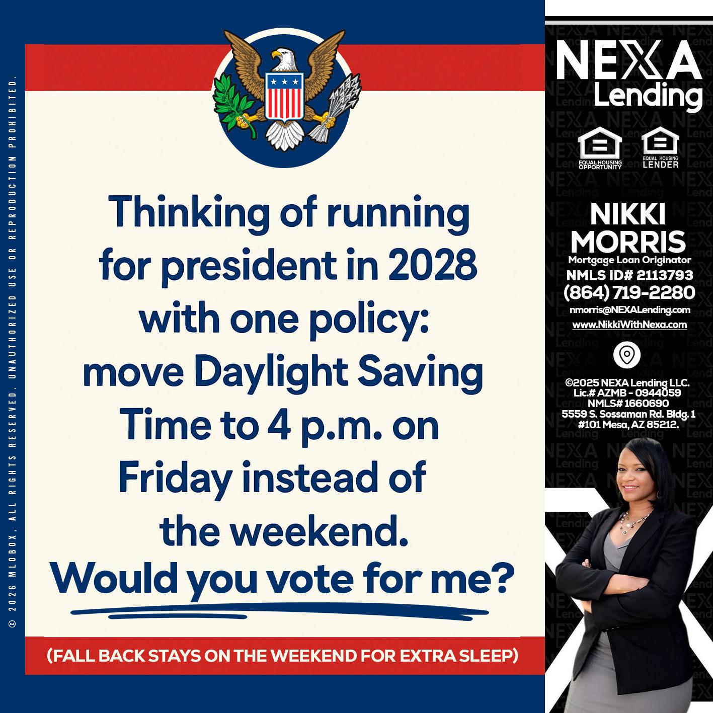 THINKING OF RUNING - Nikki Morris -Mortgage Loan Originator