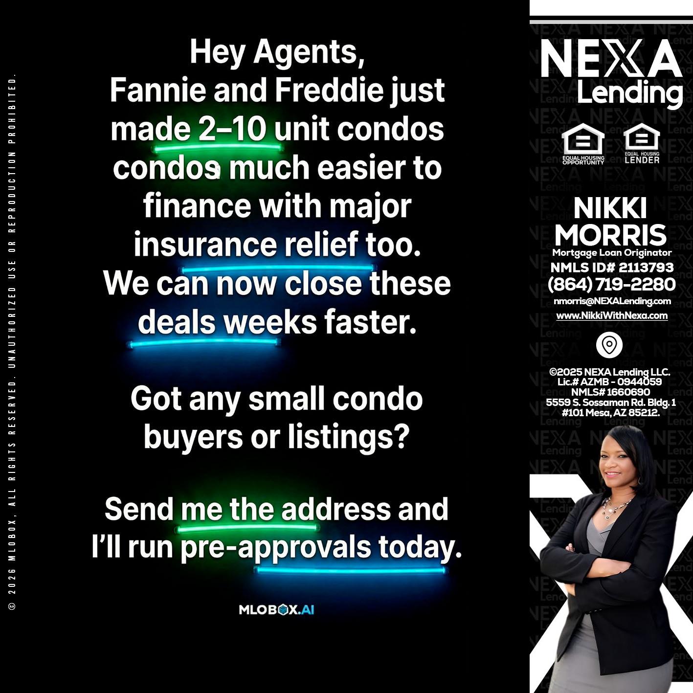 HEY AGENTS - Nikki Morris -Mortgage Loan Originator