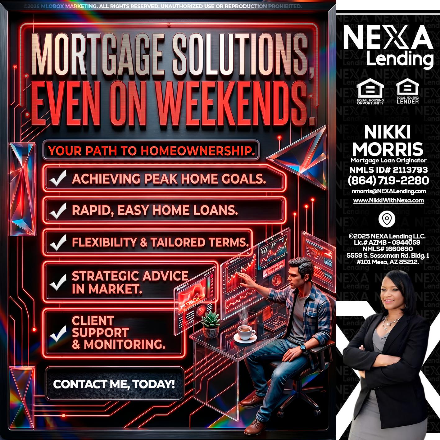 WEEKEND SOLUTIONS - Nikki Morris -Mortgage Loan Originator
