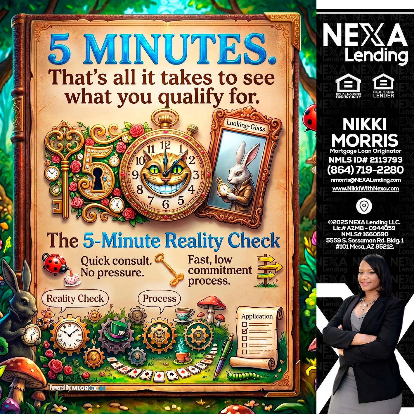 Reality Check! - Nikki Morris -Mortgage Loan Originator