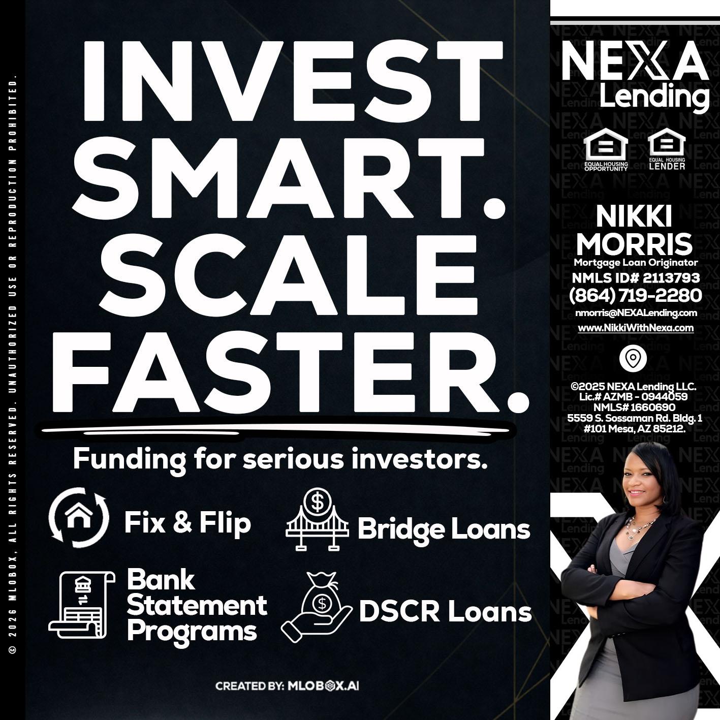 INVEST SMART - Nikki Morris -Mortgage Loan Originator