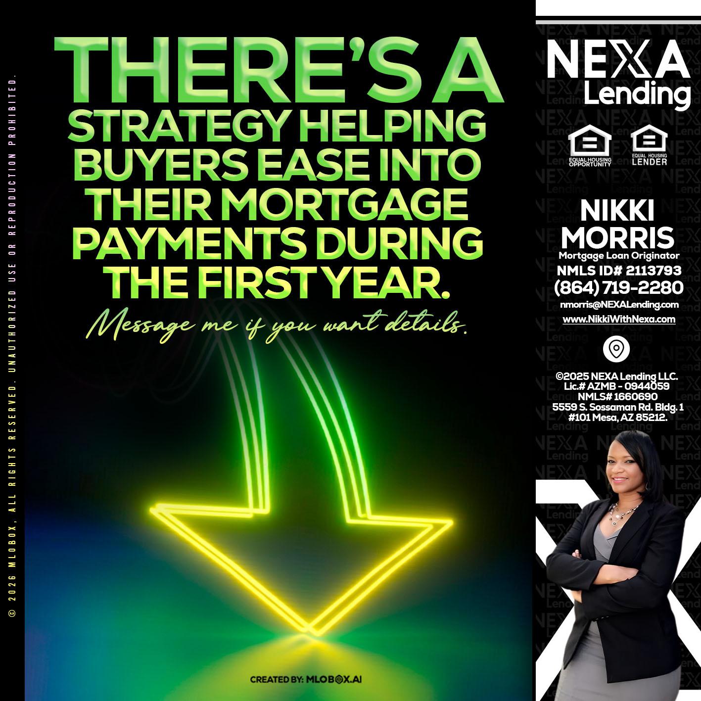 THERES A STATEGY - Nikki Morris -Mortgage Loan Originator