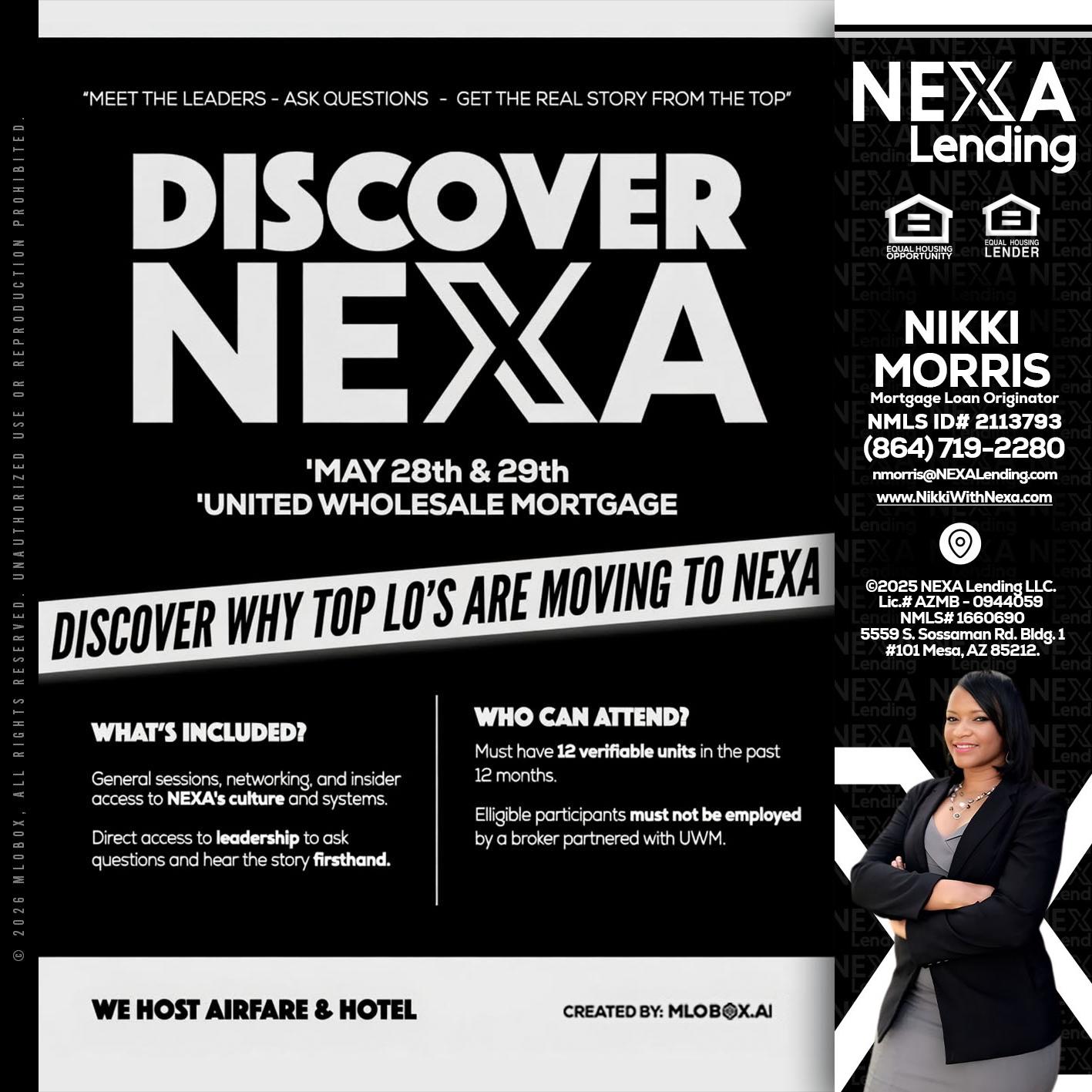 DISCOVER NEXA - Nikki Morris -Mortgage Loan Originator
