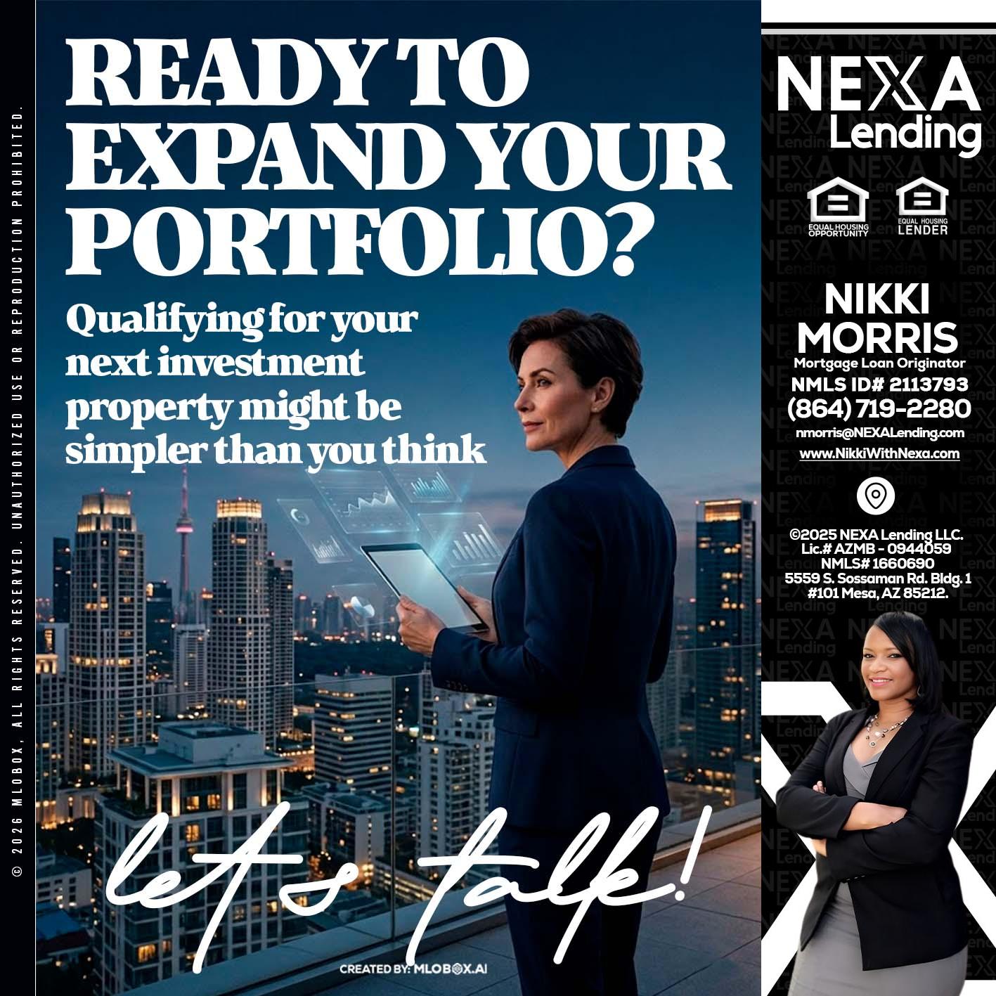 READY TO EXPAND - Nikki Morris -Mortgage Loan Originator
