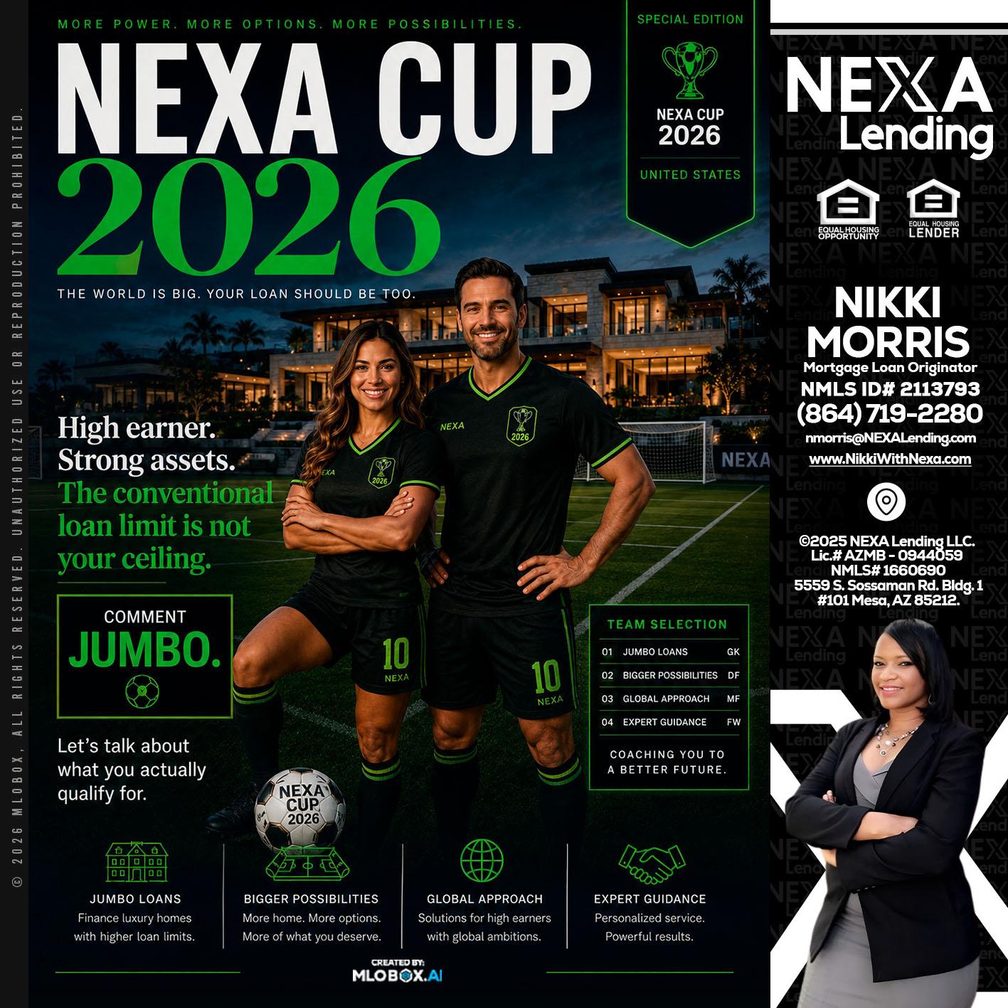 NEXA CUP 2026 - Nikki Morris -Mortgage Loan Originator