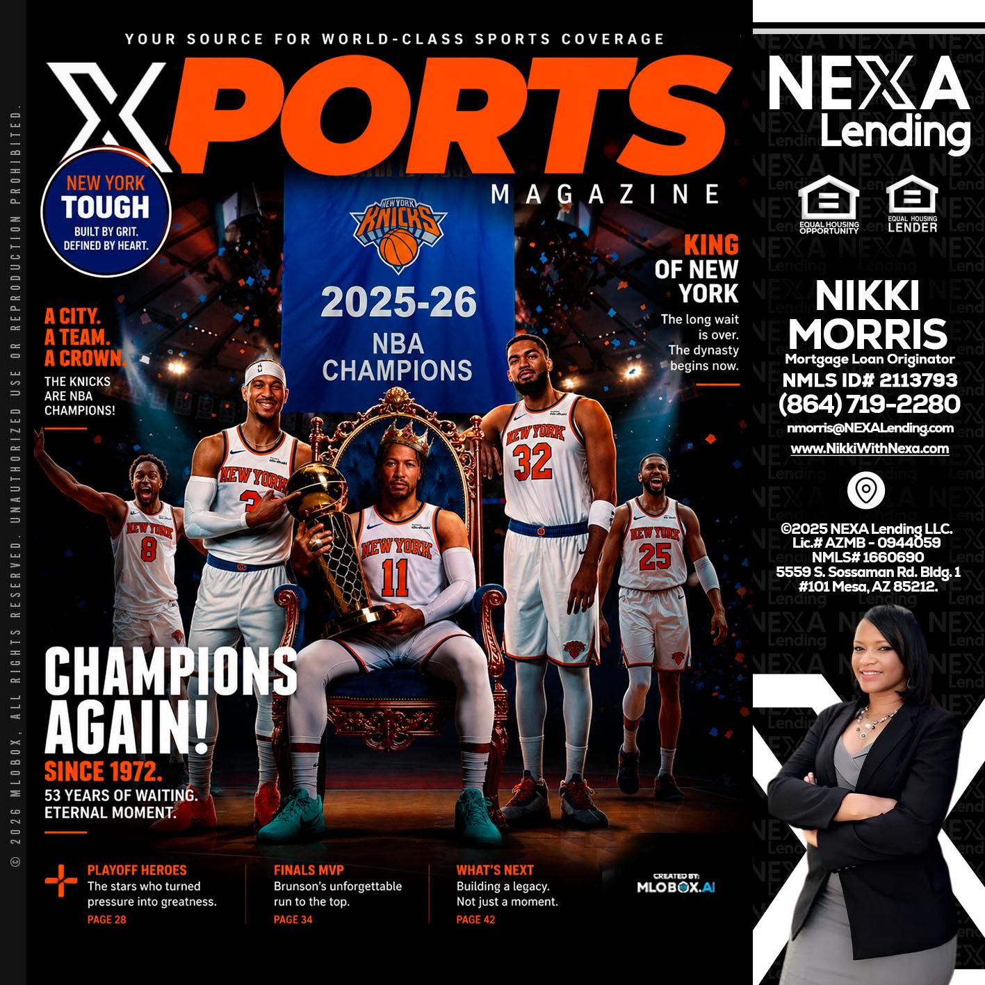 XPORTS MAGAZINE - Nikki Morris -Mortgage Loan Originator