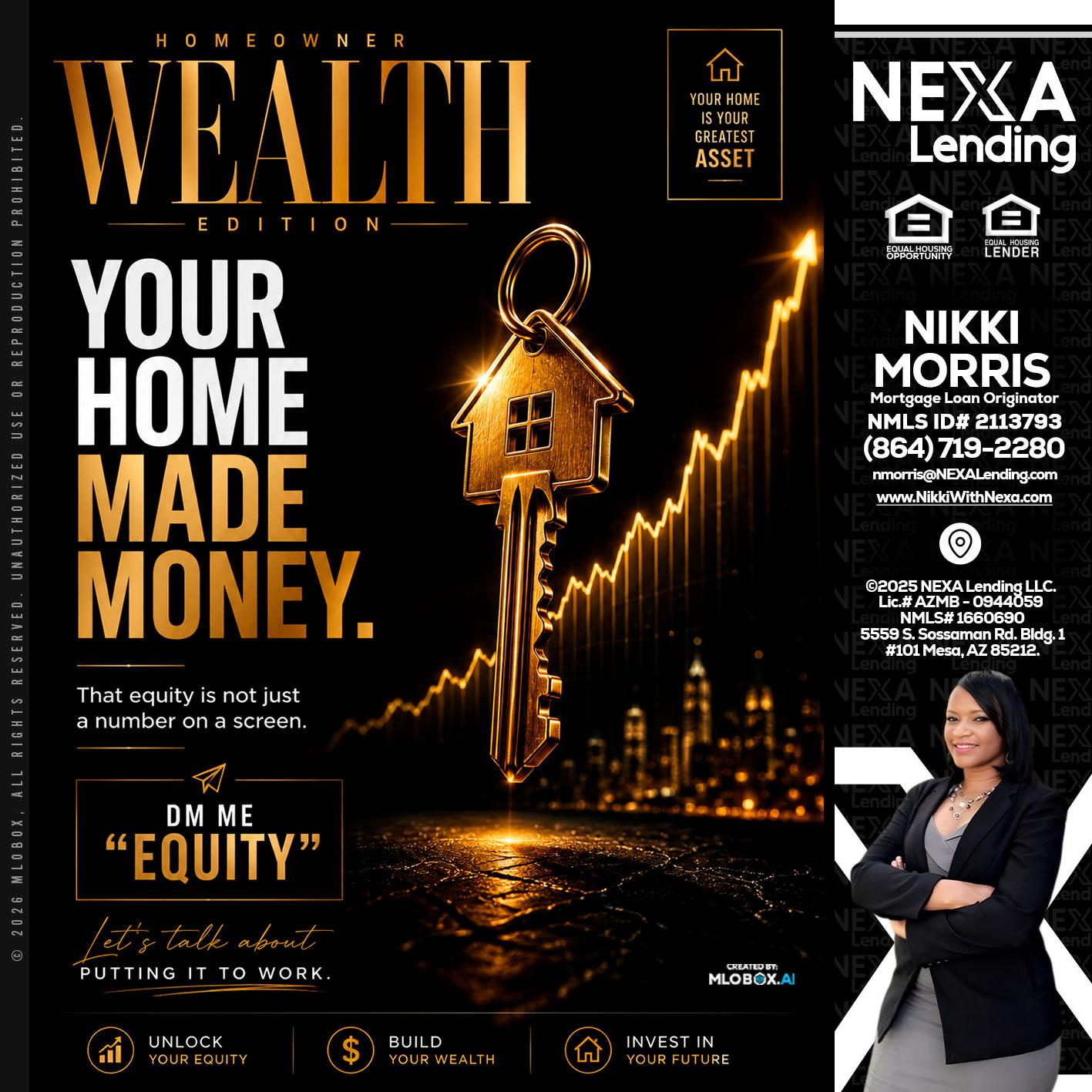 YOUR HOME MADE - Nikki Morris -Mortgage Loan Originator