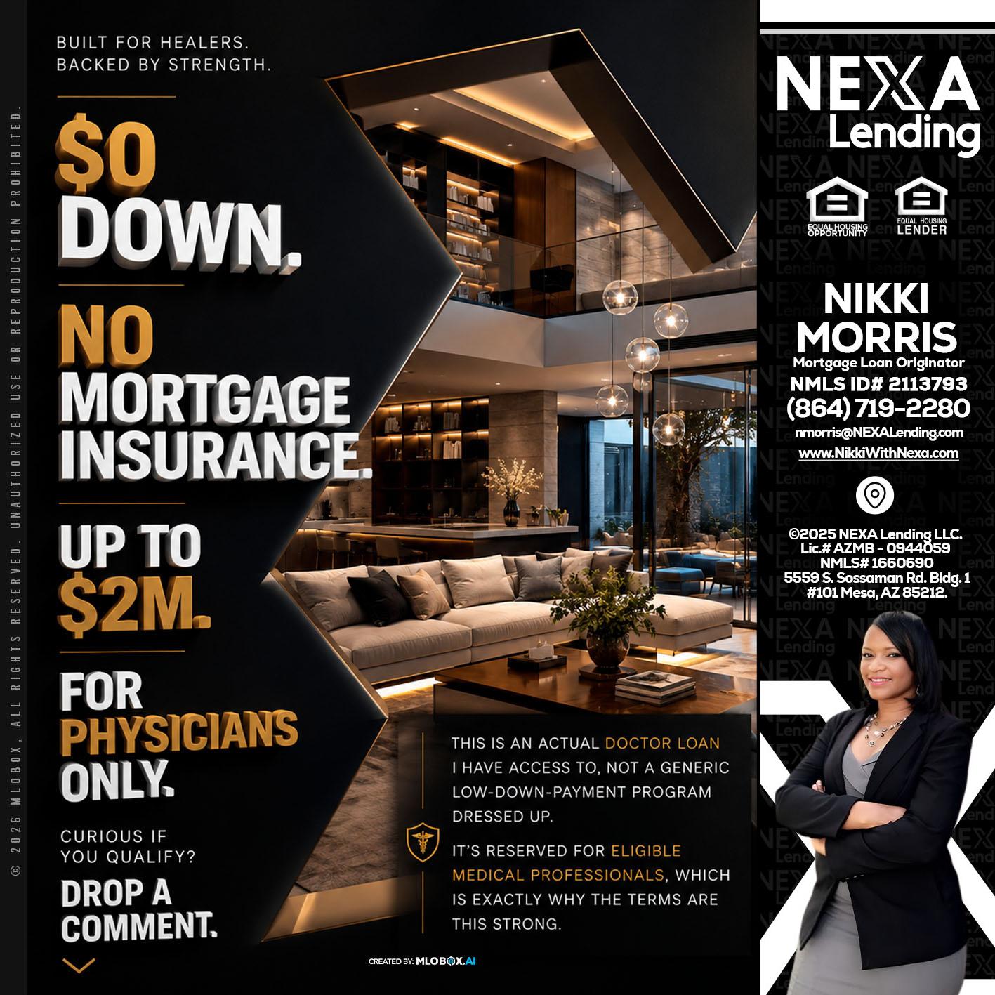 $0 DOWN - Nikki Morris -Mortgage Loan Originator