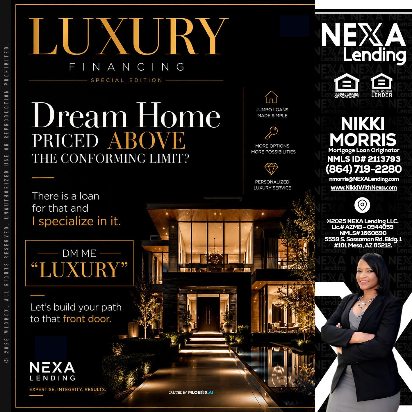 LUXURY - Nikki Morris -Mortgage Loan Originator