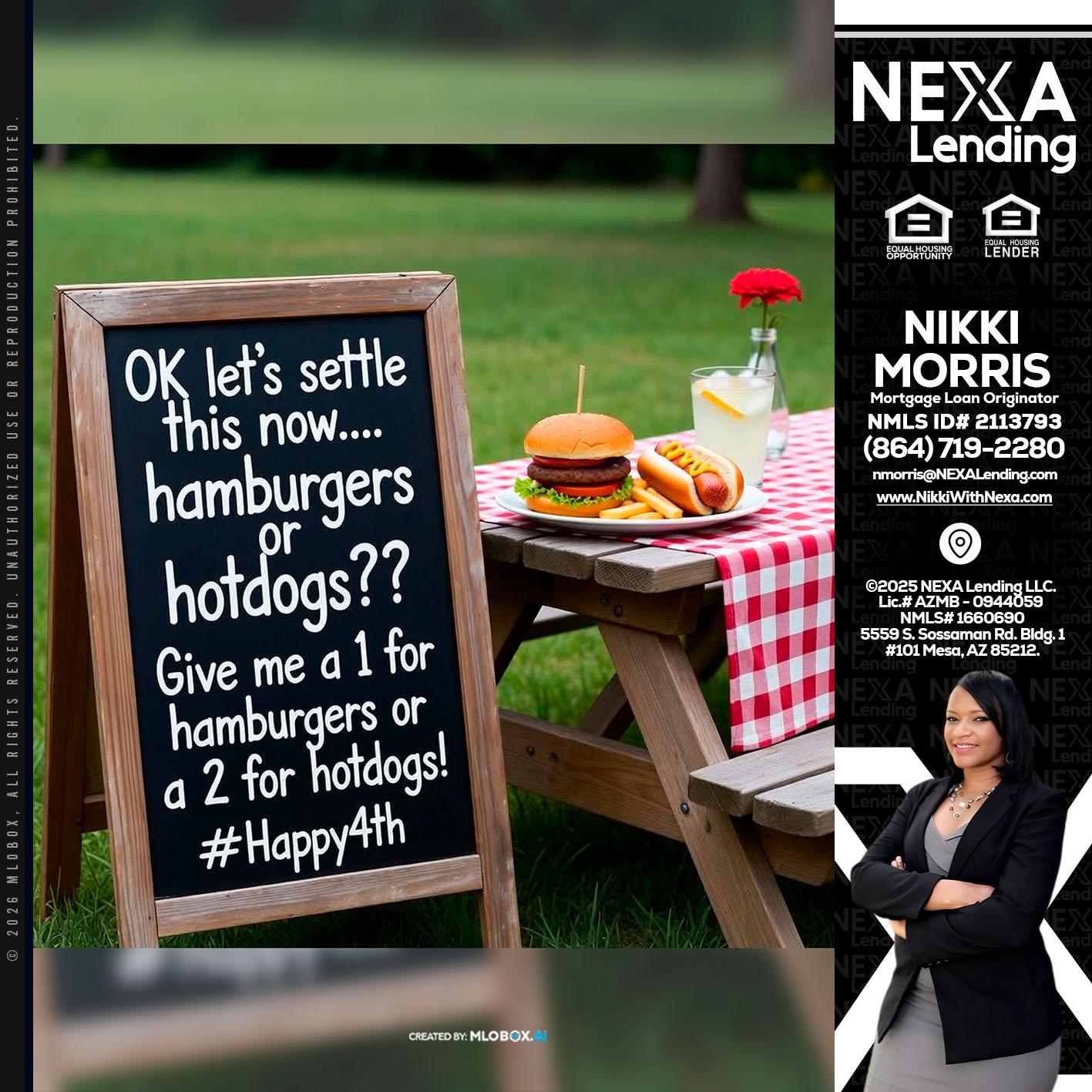 let settle this - Nikki Morris -Mortgage Loan Originator