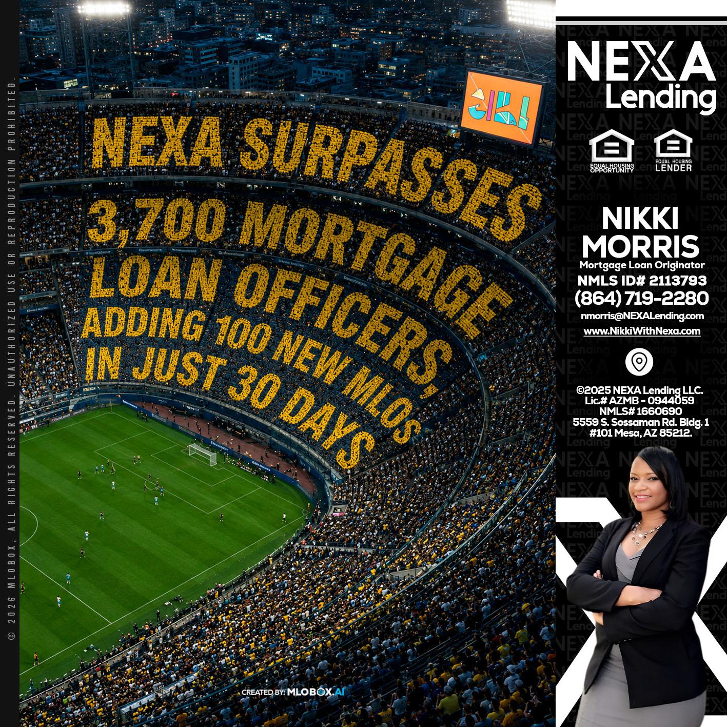 NEXA SURPASSES - Nikki Morris -Mortgage Loan Originator