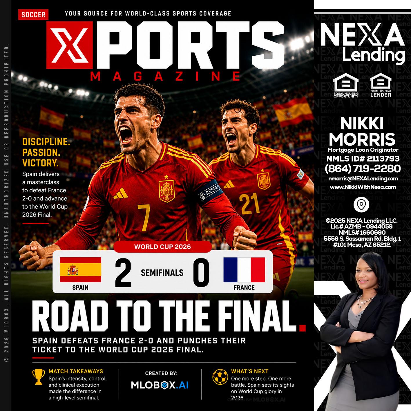 XPORTS WORLD CUP 2026 - Nikki Morris -Mortgage Loan Originator