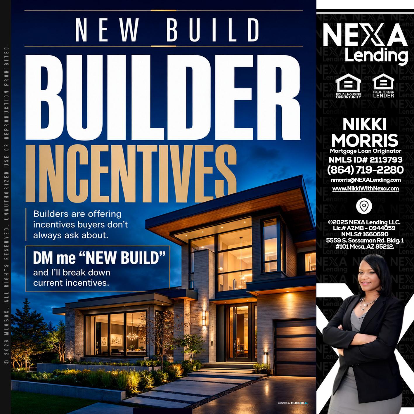 NEW BUILDER - Nikki Morris -Mortgage Loan Originator