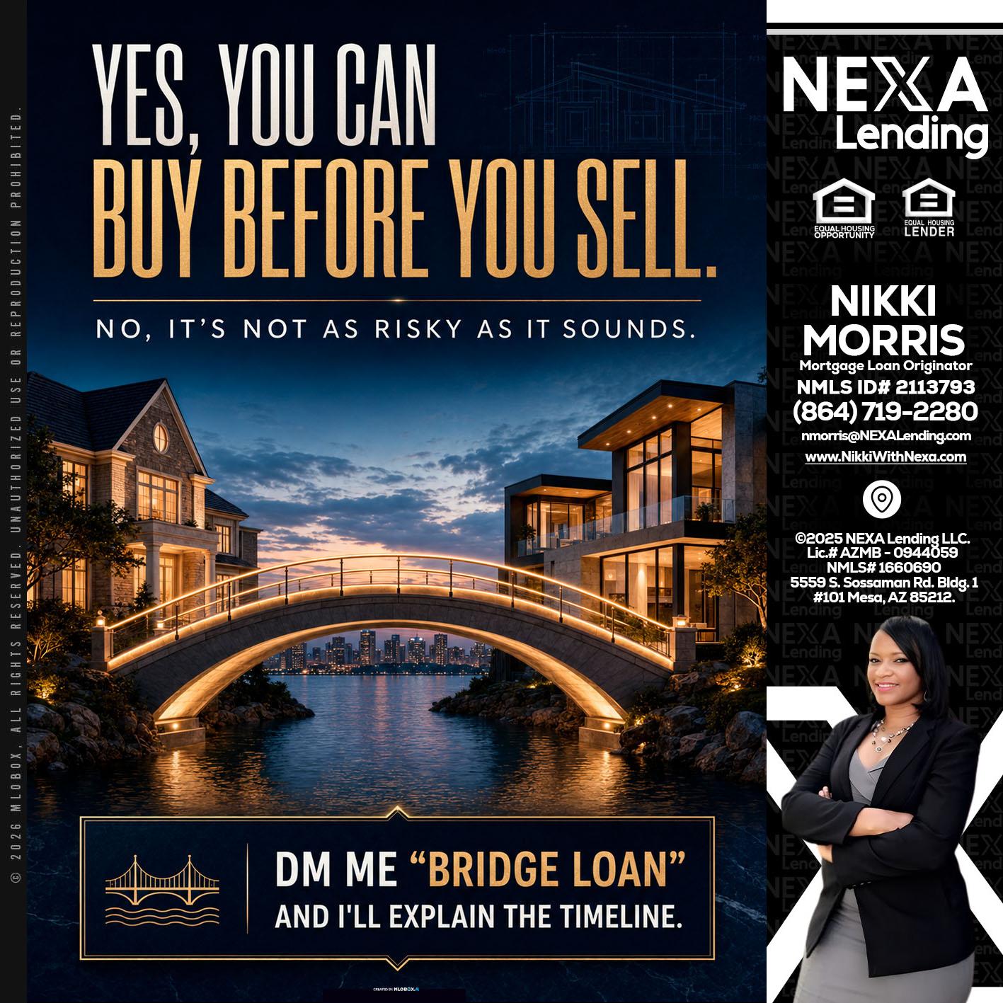 YES, YOU CAN - Nikki Morris -Mortgage Loan Originator