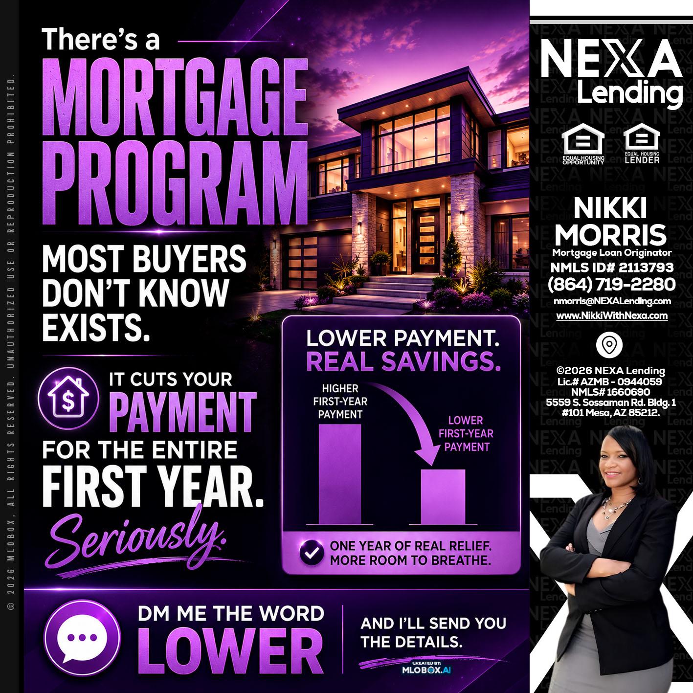 MORTGAGE PROGRAM - Nikki Morris -Mortgage Loan Originator