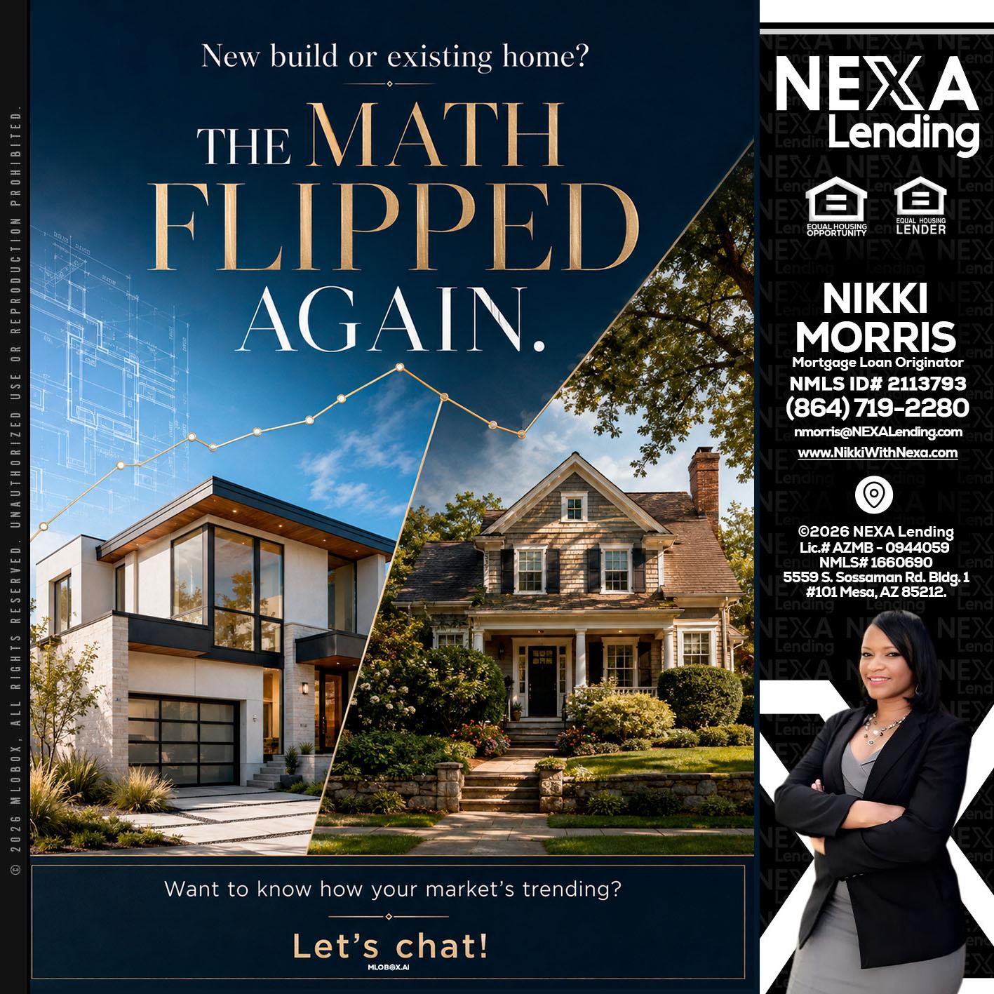 THE MATH FLIPED - Nikki Morris -Mortgage Loan Originator