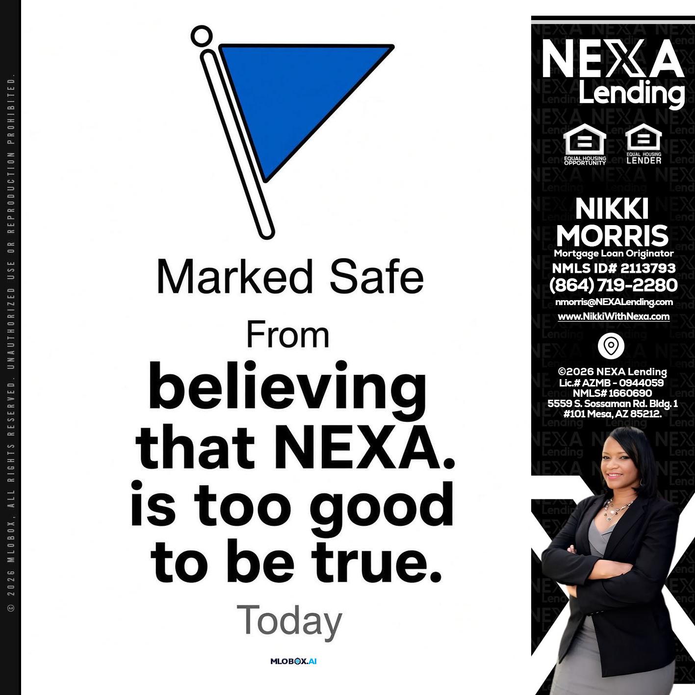 MARKED SAFE - Nikki Morris -Mortgage Loan Originator