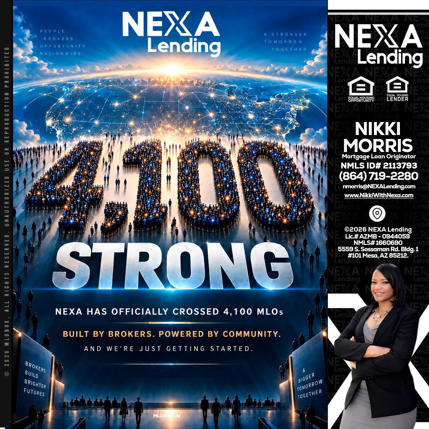 4,100 MLOs - Nikki Morris -Mortgage Loan Originator