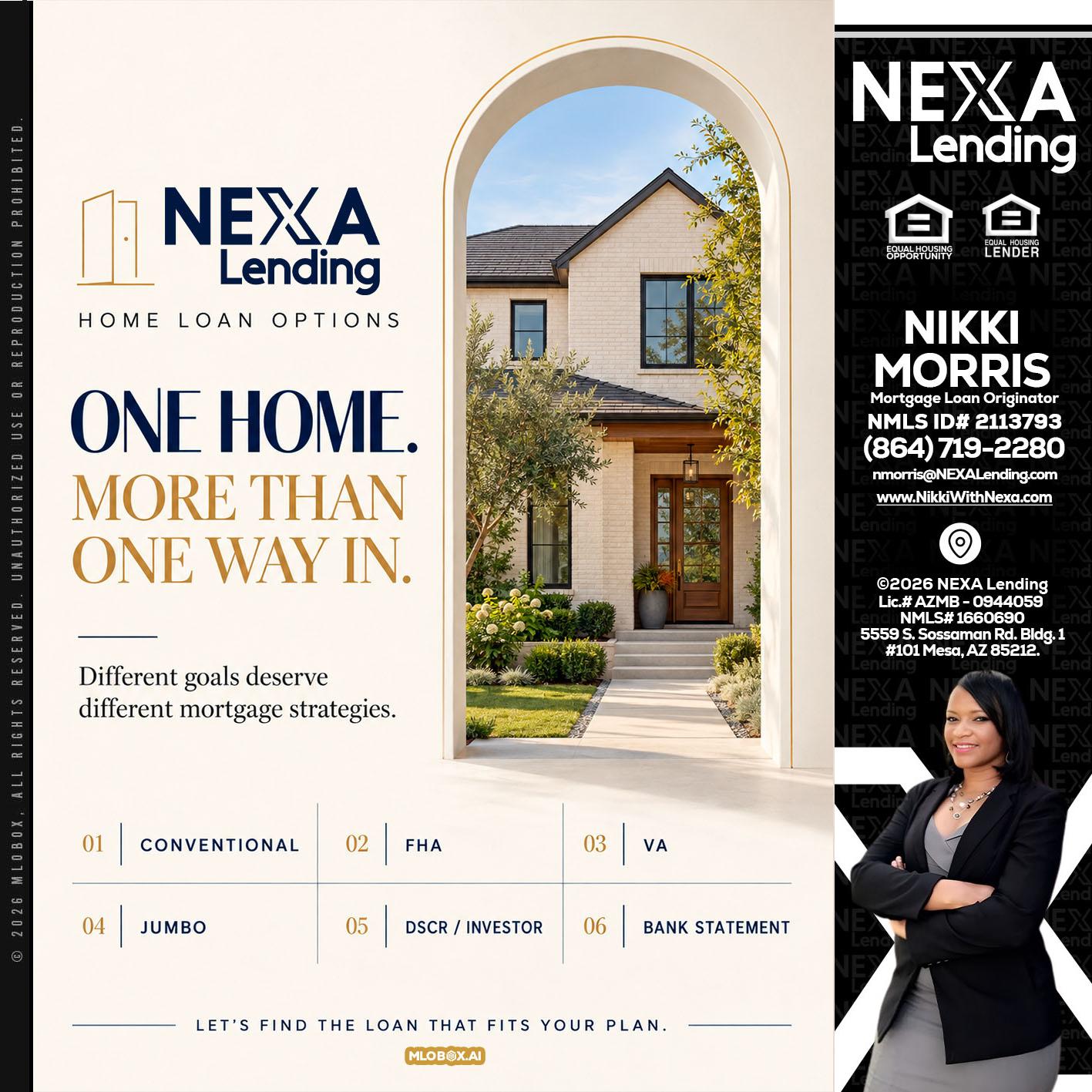 ONE HOME - Nikki Morris -Mortgage Loan Originator