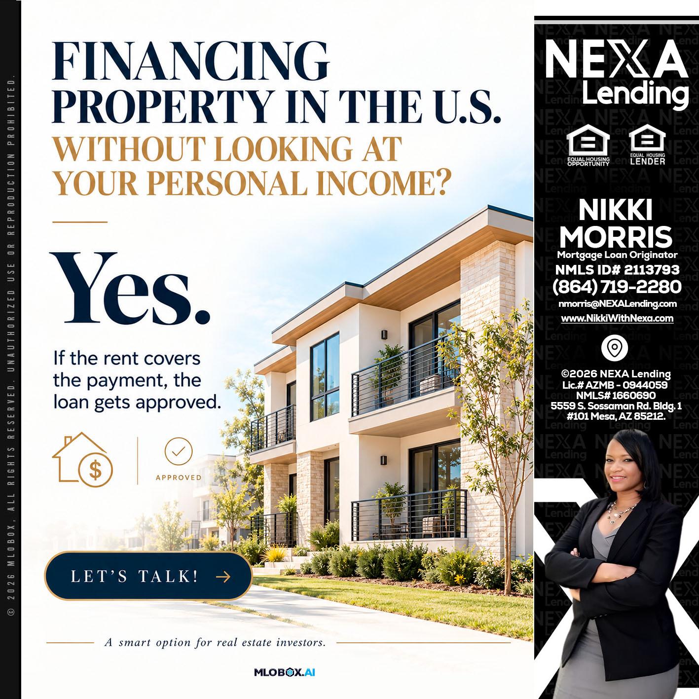FINANCING - Nikki Morris -Mortgage Loan Originator