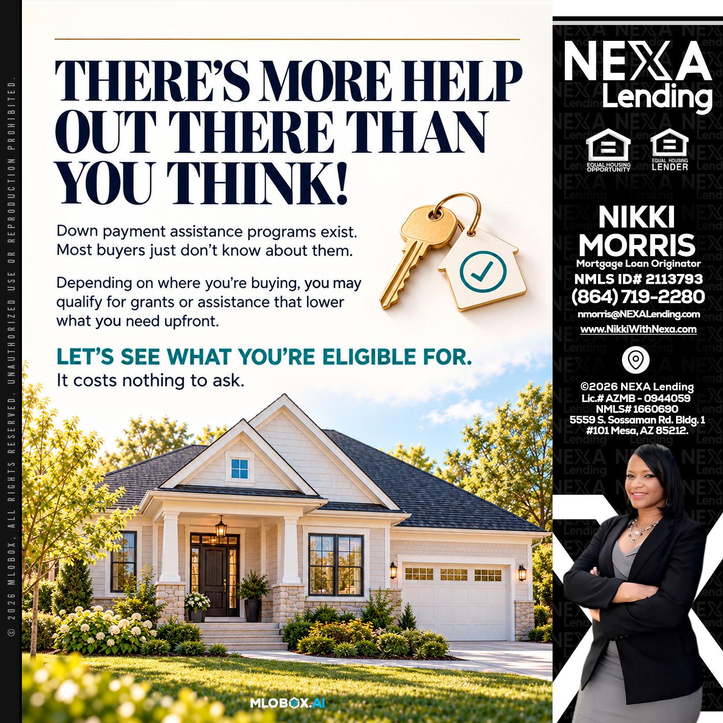 THERES MORE - Nikki Morris -Mortgage Loan Originator
