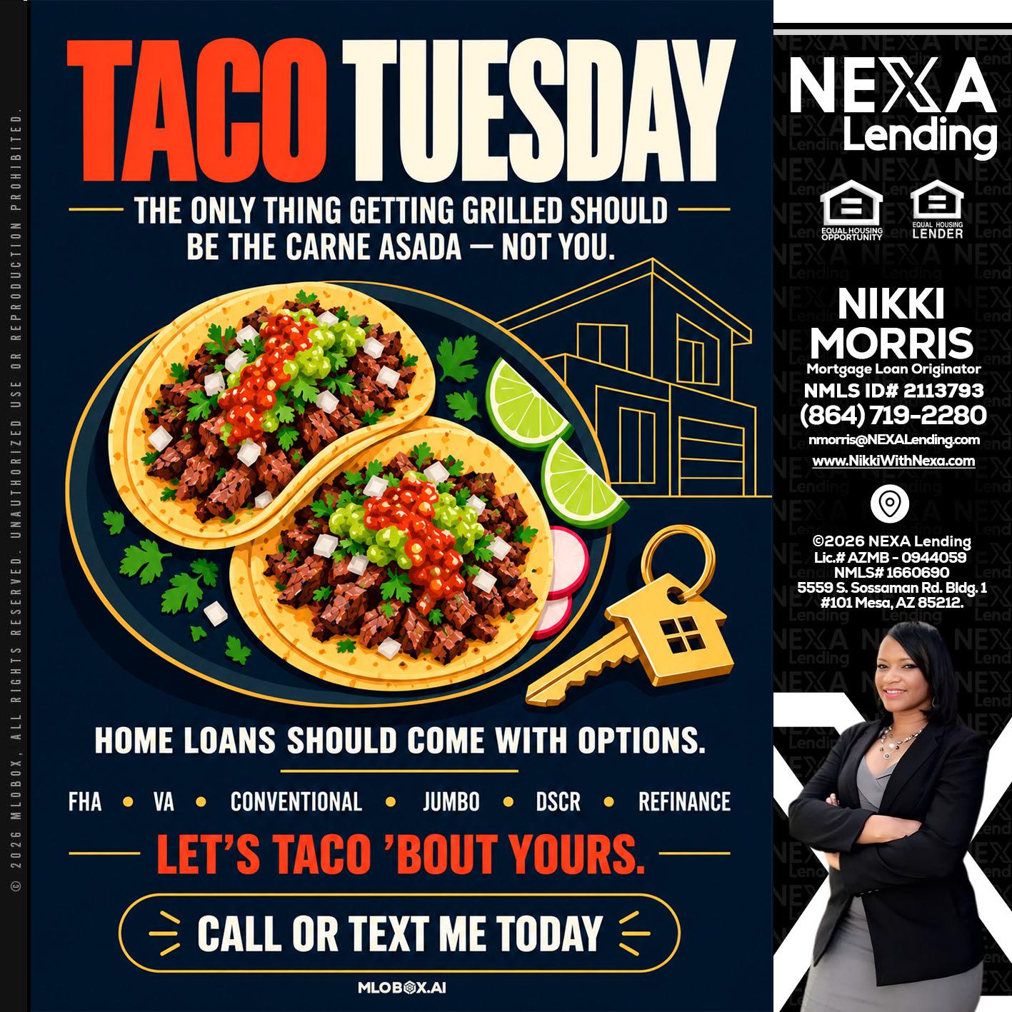 TACOS TUESDAY - Nikki Morris -Mortgage Loan Originator