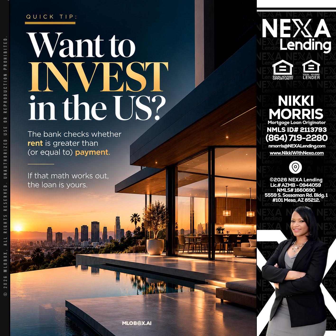 QUICK TIP - Nikki Morris -Mortgage Loan Originator