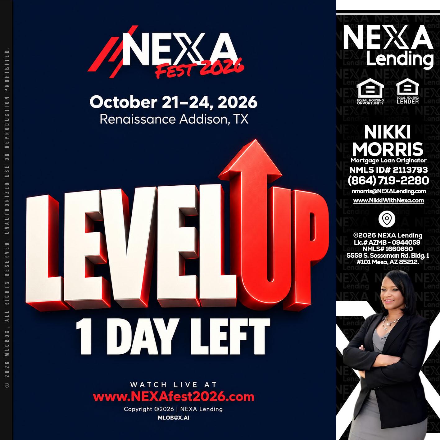 LEVEL UP - Nikki Morris -Mortgage Loan Originator