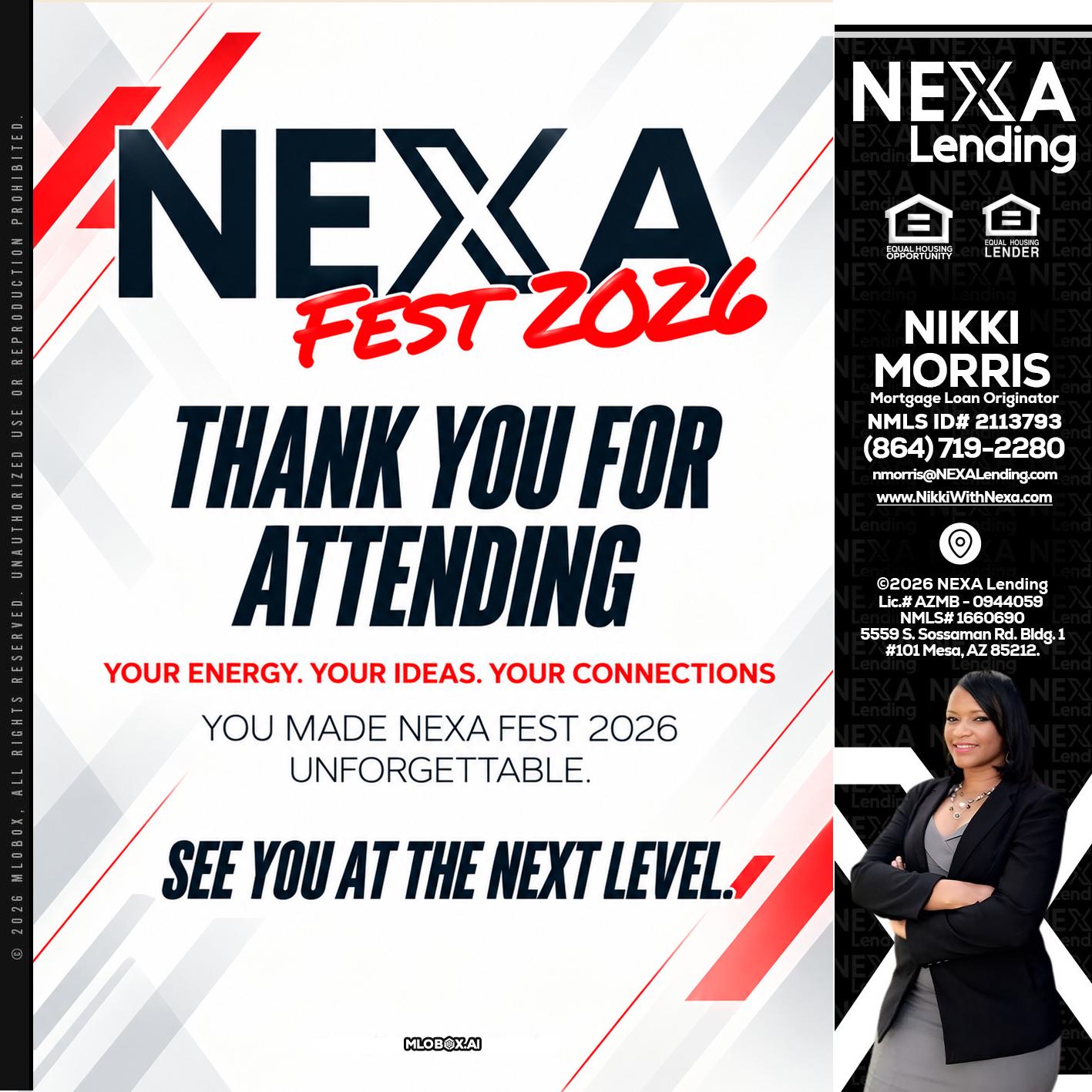 NEXA FEST 2026 - Nikki Morris -Mortgage Loan Originator